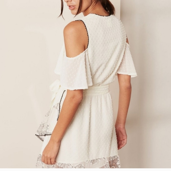 Anthropologie Foxiedox Babette Cold Shoulder Wrap Dress Size large NWT - Picture 2 of 7